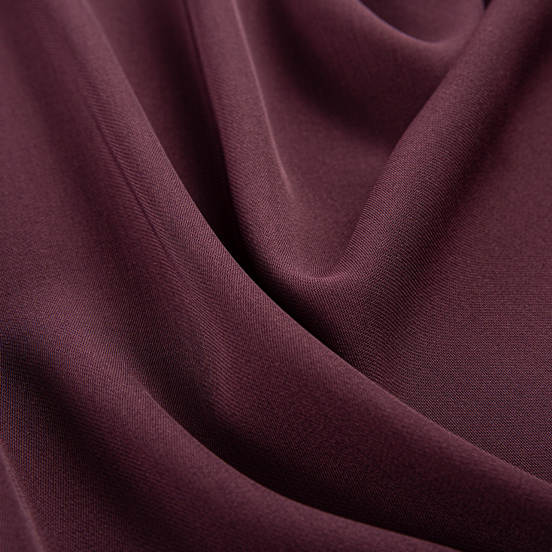 HY587 230GSM Imitation acetate Lelis Dark Purple mesh fabric for women's clothing and sportswear