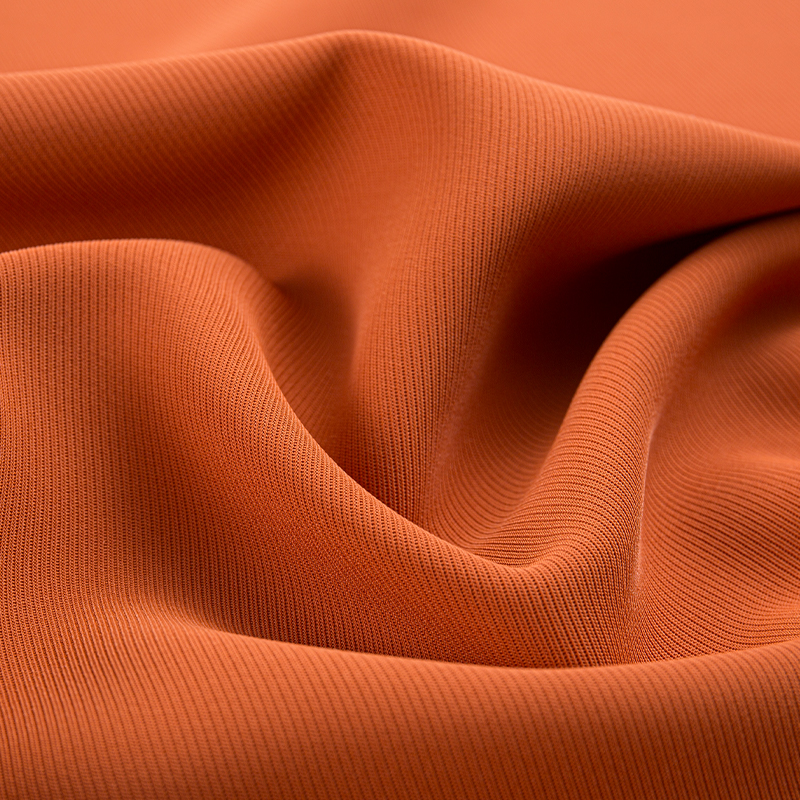 HY353 Orange SPH widened large straight grain fabric for high-end business wear and functional uniforms