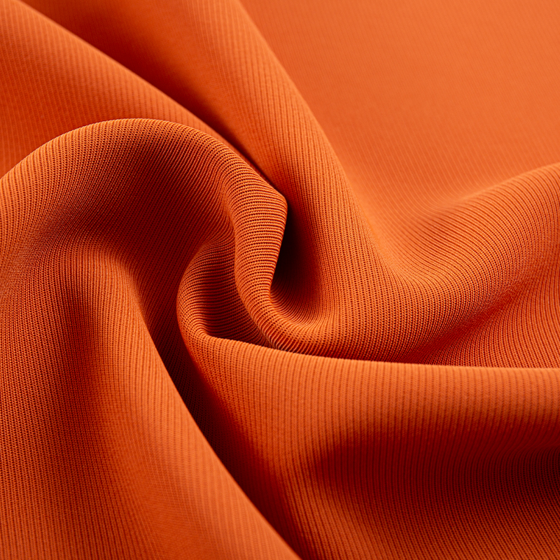 HY353 Orange SPH widened large straight grain fabric for high-end business wear and functional uniforms