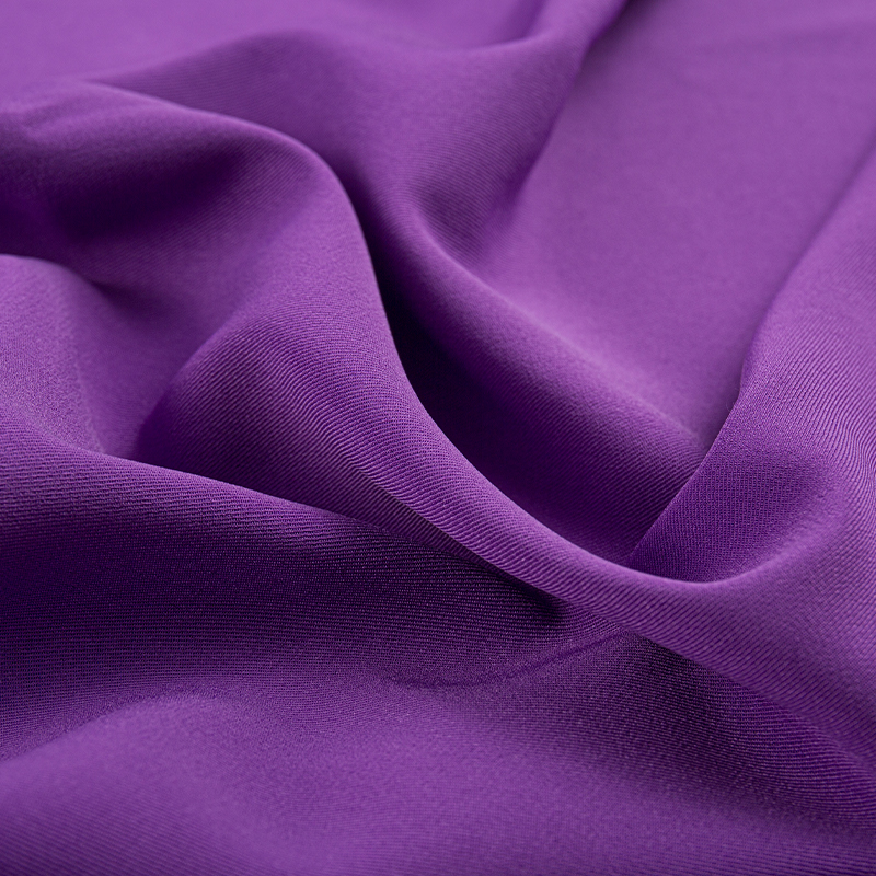 HY070 Purple composite silk weft stretch 2/2 twill clothing fabric