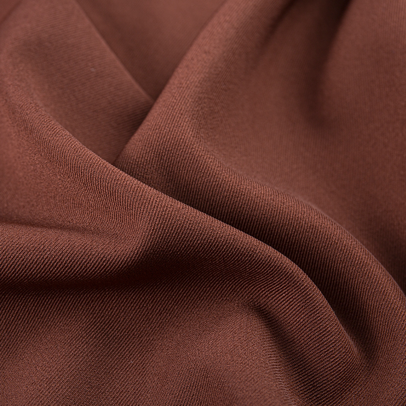 HY253 Brown Pure British twill four-way stretch spandex blended fabric