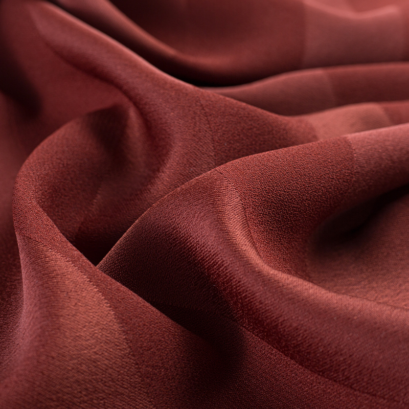 HY233 229GSM 100% Polyester Horizontal Stripe Single-Sided Linen-Textured Satin Fabric